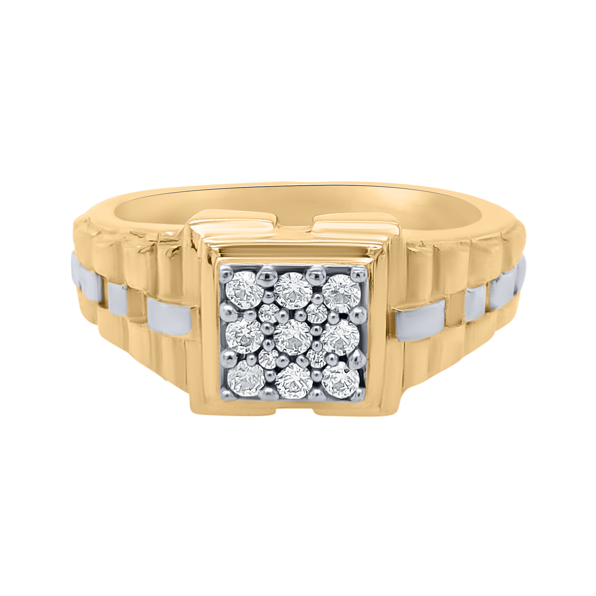 1970s 9ct Gold Signet Square Panel Diamond Ring Size Uks1/2 Usa9.25 - Etsy